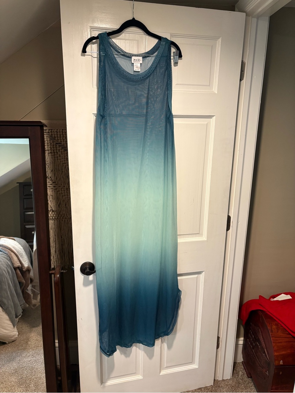 Taylor Blue Ombre Sleeveless Maxi Dress